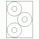 518 - Label Shape CD - 3 labels per sheet